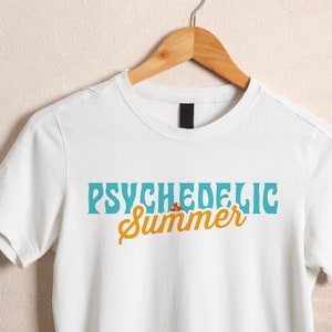 Psychedelic Summer Unisex T-Shirt – Trippy Tee for Him & Her, Vibrant Psychedelic Shirt, Festival Outfit, Retro Summer Gift Idea