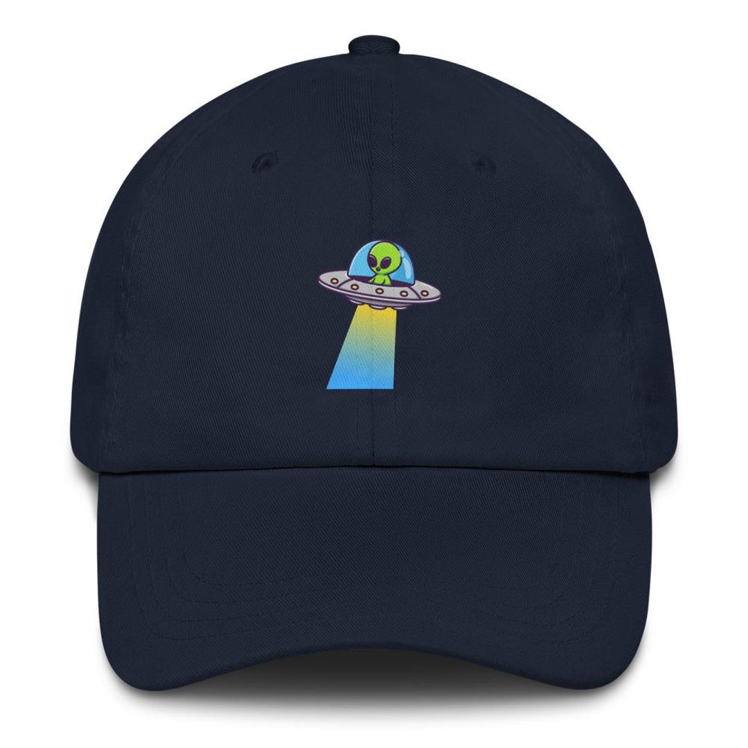 Cute Alien UFO Dad Hat – Minimal Space Inspired Printed Cap - Etsy