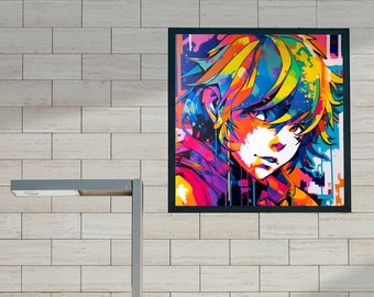 Anime Aura #8, 9100x9100, 300 DPI .png Solo archivo sin producto físico.