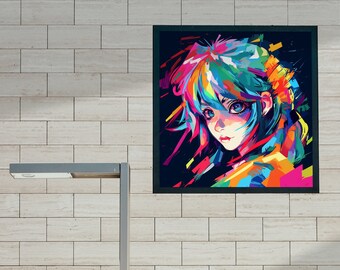 Anime Aura #4, 9100x9100, 300 DPI .png Solo archivo sin producto físico.