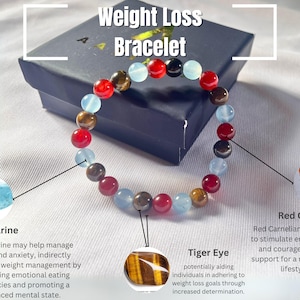 Weight Loss Bracelet | 8MM Beaded Bracelet | Boost Metabolism | Weight Loss Aid | Weight Management | Metabolism Support| Christmas Stocking