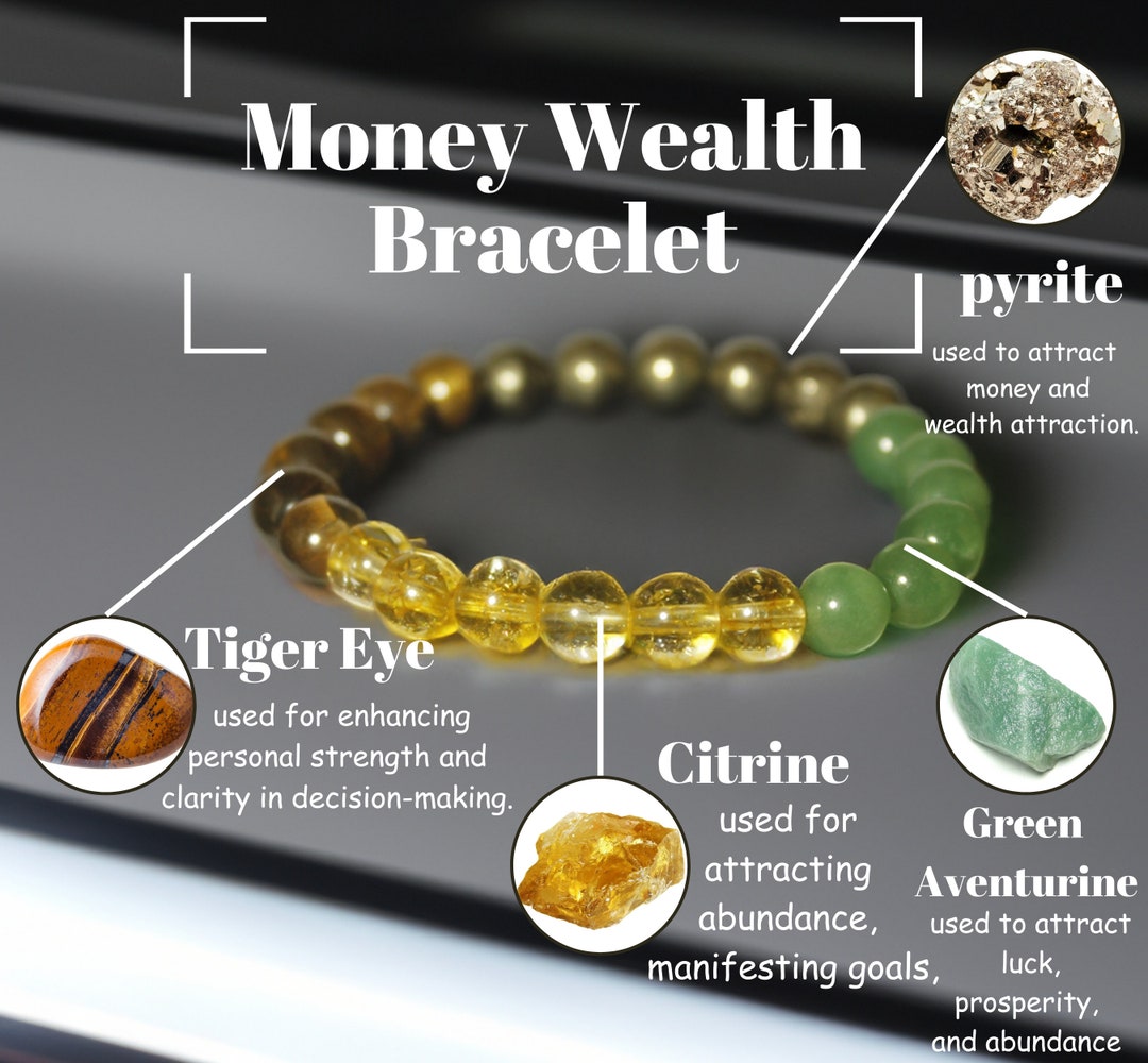 Money Wealth Bracelet Attract Wealth Prosperity Wealth Abundance