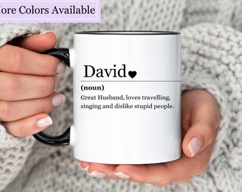 Personalized Name Definition Mug, Personalize Name Coffee Mug With Custom Definition, Custom Name Mug, Name Meaning Mug, Name Definition Cup