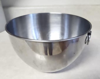 Vintage Revere Ware 8 Inch Stainless Steel Bowl With Ring