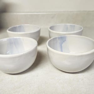 Vintage Bowman Heavy Pottery Cereal Bowls  Set of 4