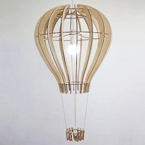 Plik do cięcia laserowego lampy balonowej | Wisząca lampa SVG dla CNC i Glowforge
