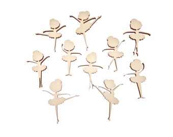 Balerina design bundle, 10 unique shapes, PDF, SVG, AI, dxf, cdr, file for laser cutting