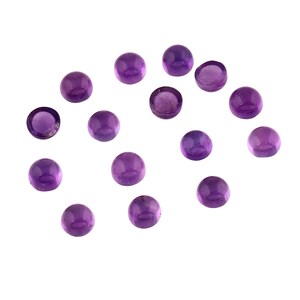 3mm Runder Amethyst Cabochon Edelstein- Natürlicher Afrikanischer Amethyst Stein- AAA Qualität Loser Stein- Februar Monat Geburtsstein zum Verkauf