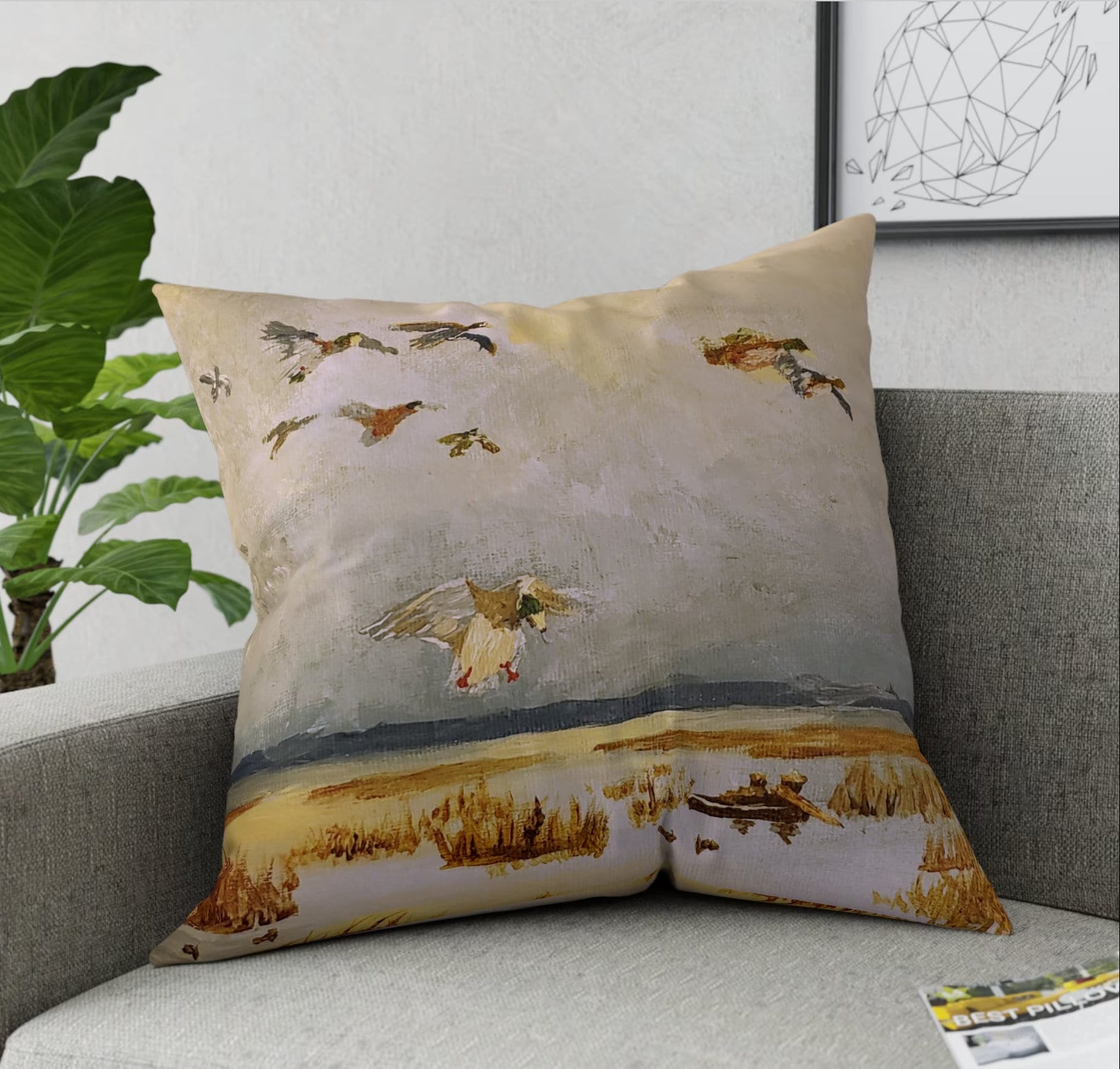 Hunting Sofa Cushion