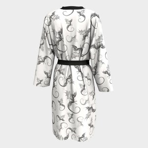 Dragon Theme Robe Luxury Dragon Kimono Robe - Fantasy Bathrobe in Silk, Chiffon, Cotton ...