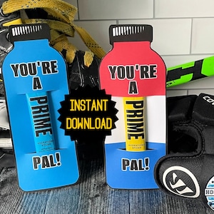 Imprimable bouteille de boisson hydratante pour la Saint-Valentin | Saint-Valentin d'équipe de hockey | Un tournoi facile pour un anniversaire | Téléchargement instantané PDF