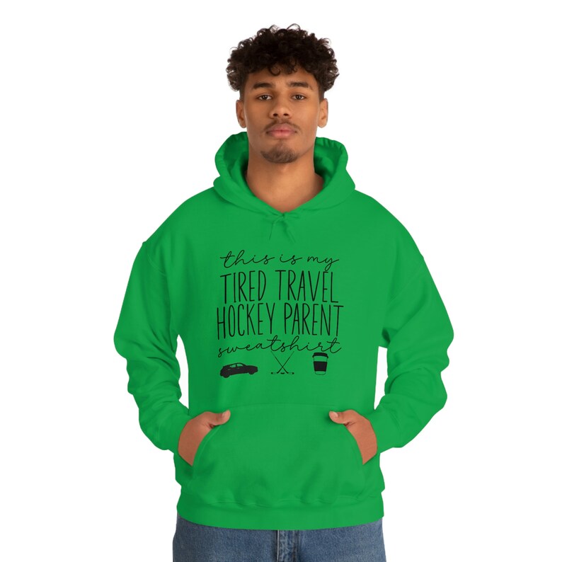 Tired TRAVEL HOCKEY Parent Ice Hockey HOODIE | Adult | Funny Gift Ice Rink Travel Team Hockey Apparel | Unisex Sweatshirt | Free Shipping afbeelding 6