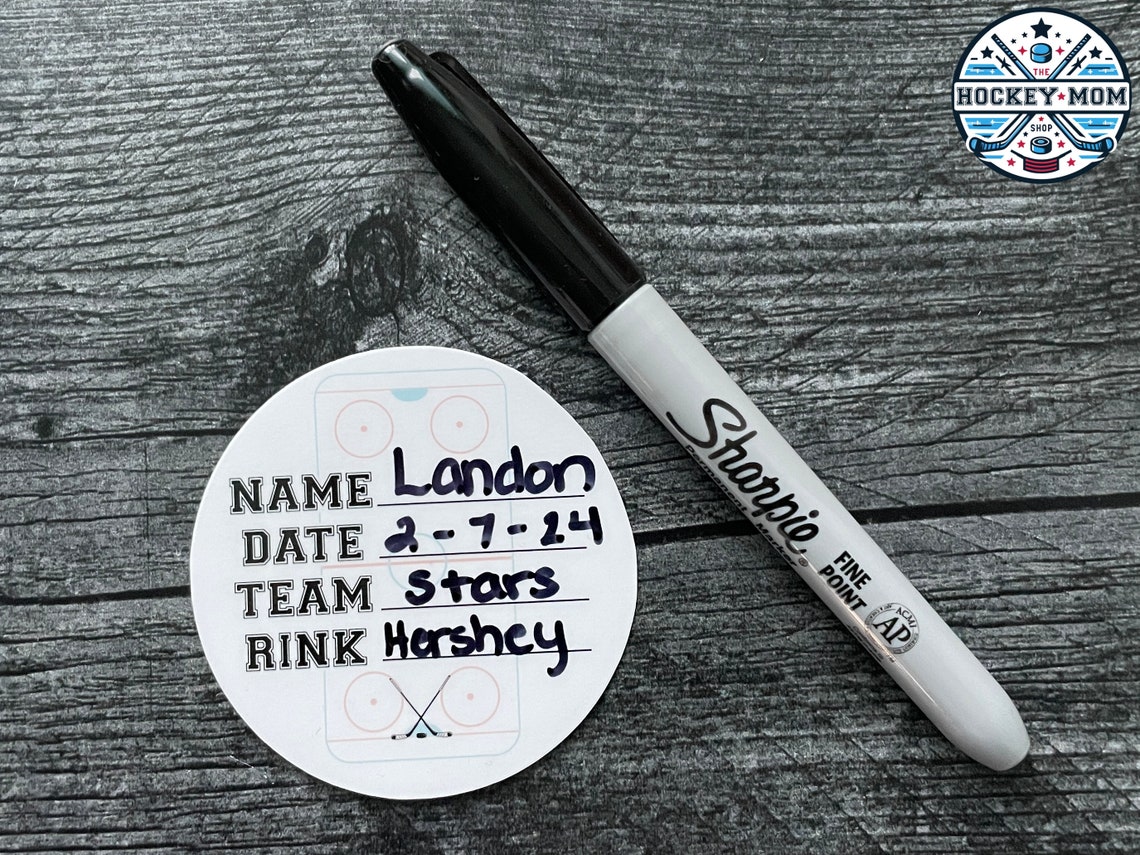 Ice Hockey PUCK INFO Milestone Stickers Vinyl Sticker Pack ...