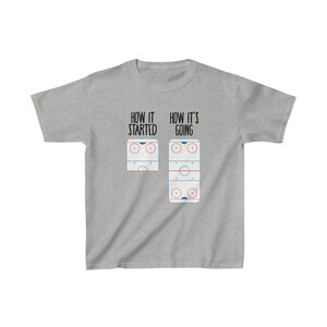 Youth Ice Rink Ice Hockey Shirt | Mites Squirts Hockey Player Gift Team Tee | Funny Ice Hockey Apparel Half Full Sheet Ice | Free Shipping immagine 2