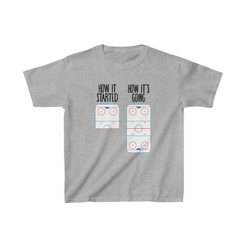 Youth Ice Rink Ice Hockey Shirt | Mites Squirts Hockey Player Gift Team Tee | Funny Ice Hockey Apparel Half Full Sheet Ice | Free Shipping immagine 2