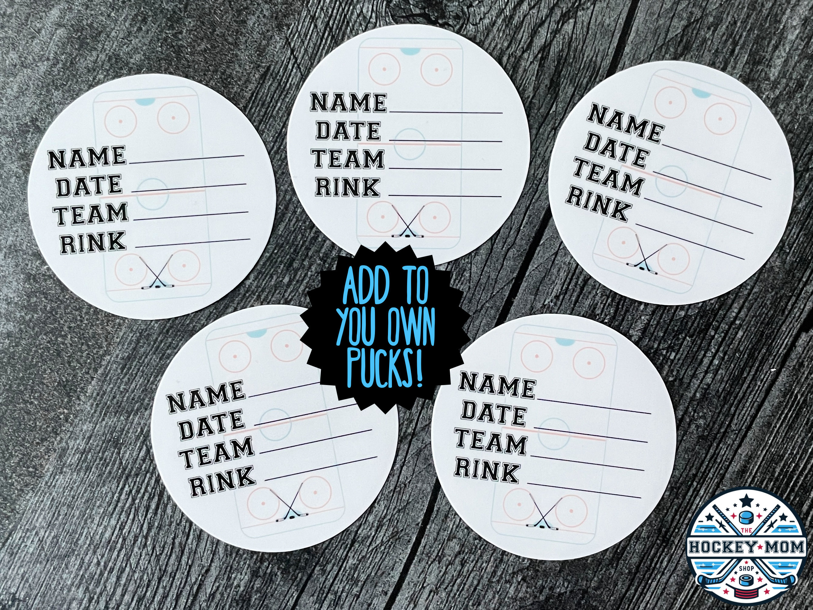 Ice Hockey PUCK INFO Milestone Stickers Vinyl Sticker Pack ...