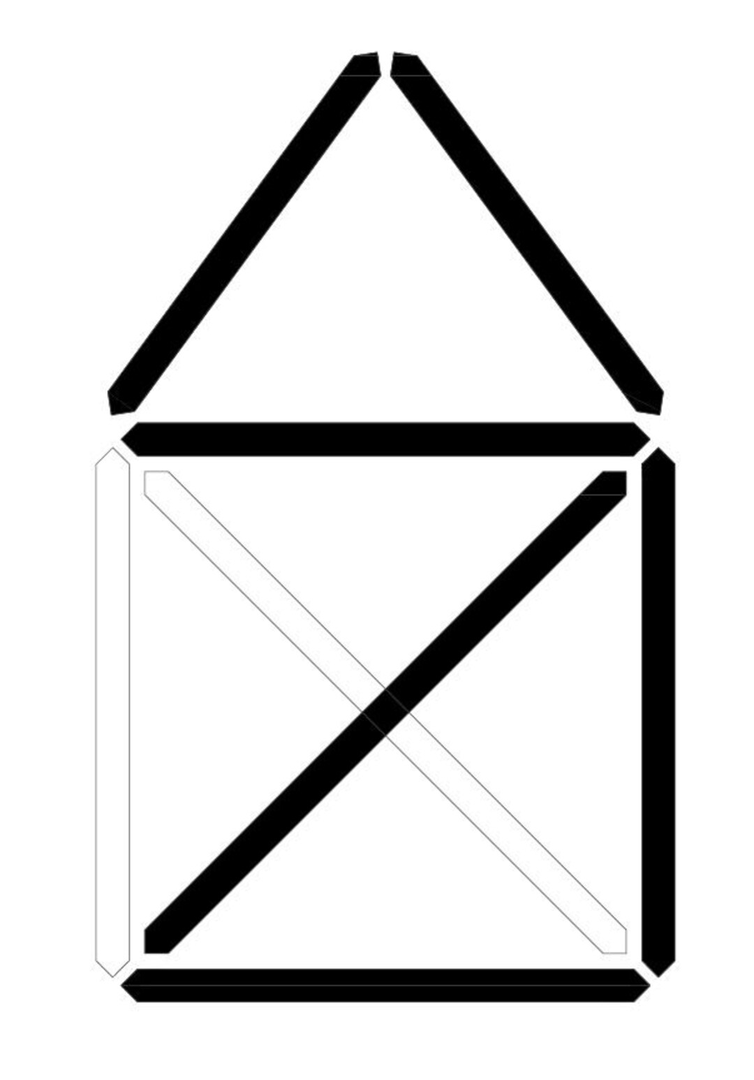 Das Ist Das Haus Vom Nikolaus Puzzle / Drawing Game Pdf - Etsy