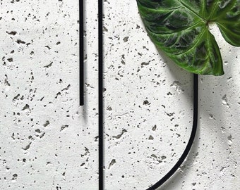 Half-Arch Plant Trellis, Steel Hoya Support with Rust-Resistant Coating (14 Inch)