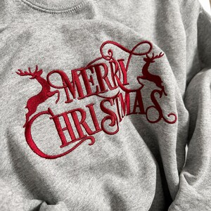 Premium Embroidered Crewneck Sweater, Unisex, Christmas Sweater, embroidered sweatshirt
