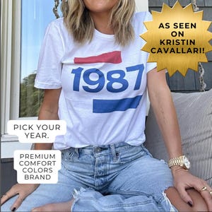 Our Exclusive Retro Vintage Summer '80 Tee Millennial Throwback in Red, White & Blue, Premium Comfort Colors Brand Shirt