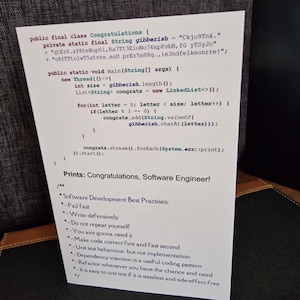 Greeting Card for Software Engineer