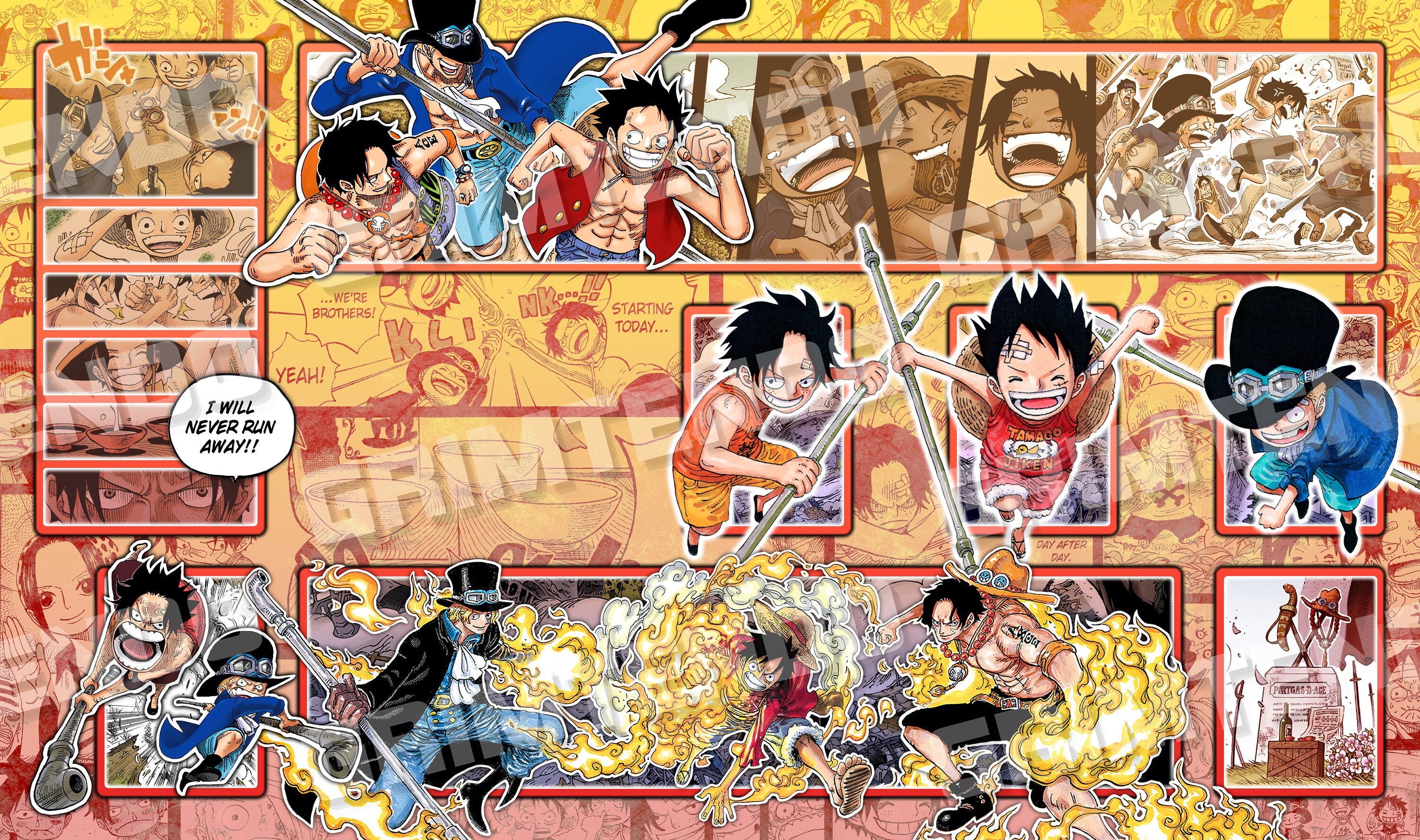 One Piece TCG Ace Sabo & Luffy Playmat Etsy Israel One Piece TCG Ace Sabo & Luffy Playmat Etsy Israel