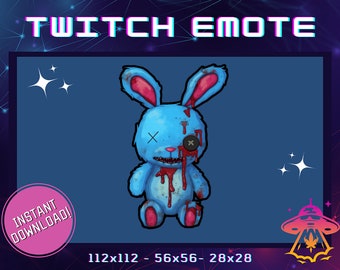 Blue Bunny  Twitch Emote | Easter Egg Emote | MWZ | YouTube | Discord | Twitch | COD Zombies | COD Emote | Warzone