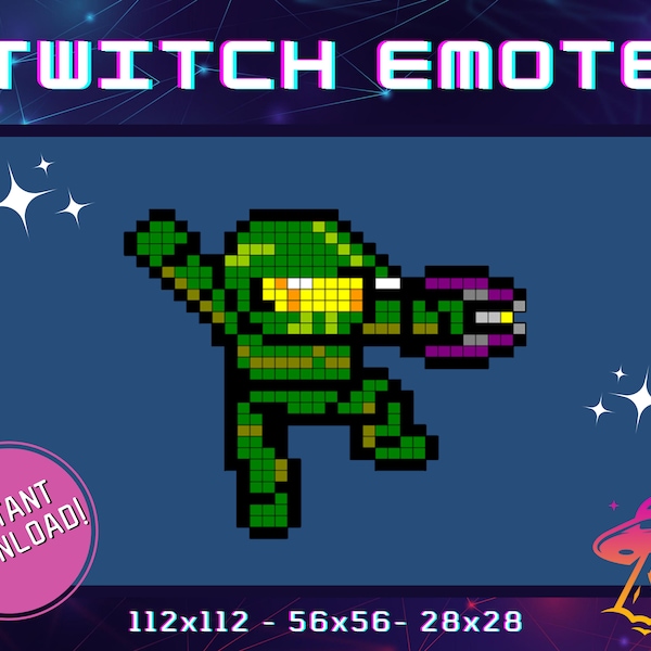 Master Chief Pixel Twitch Emote | YouTube Emote | Discord Emote | Community Emote | Streamer Emote | Funny Emote | Halo Emote | Cute Emote