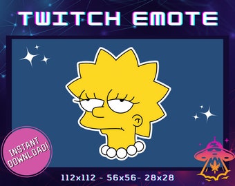 Eye Roll Lisa Twitch Emote | YouTube Emote | Discord Emote | Community Emote | Streamer Emote | Funny Emote | Meme Emote | Cute Emote