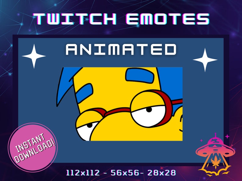 Animated Millhouse Eyebrows Simpsons Twitch Emote Youtube Emote Discord