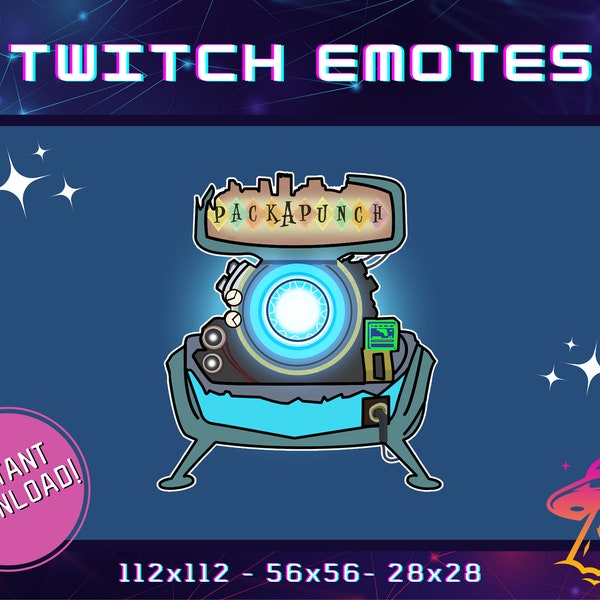 Pack a Punch Twitch Emote | Call of Duty Emote | MWZ | YouTube | Discord | Twitch | Black Ops Zombies | COD Emote | Warzone | Cold War