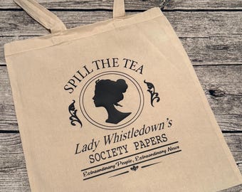 Bridgerton / Lady Whistledown / Spill the Tea Beutel