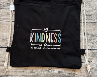 Kindness Turnbeutel/Festivalrucksack/Baumwollrucksack