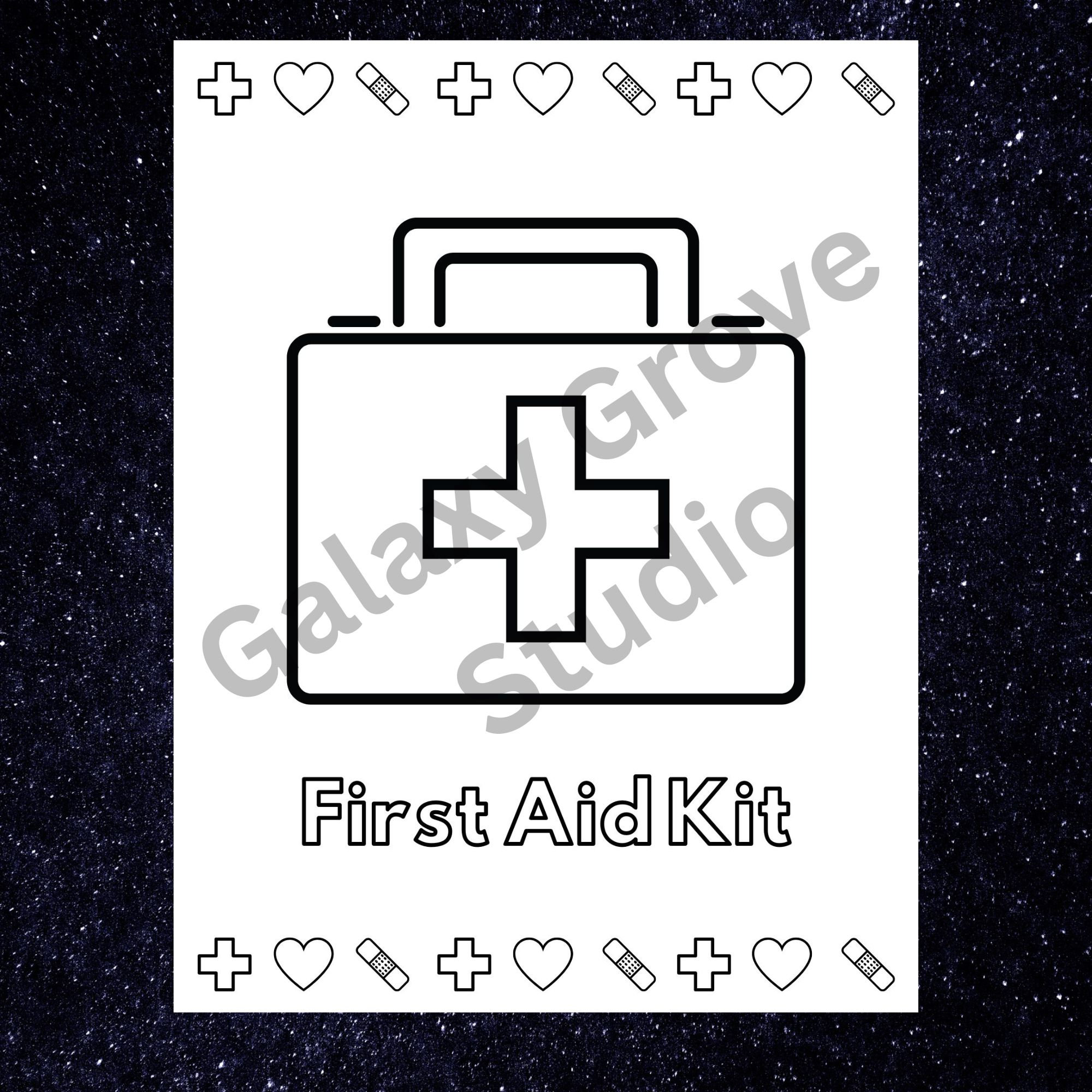 Girl Scouts Daisy Safety Award Pin and First Aid Kit Activity
