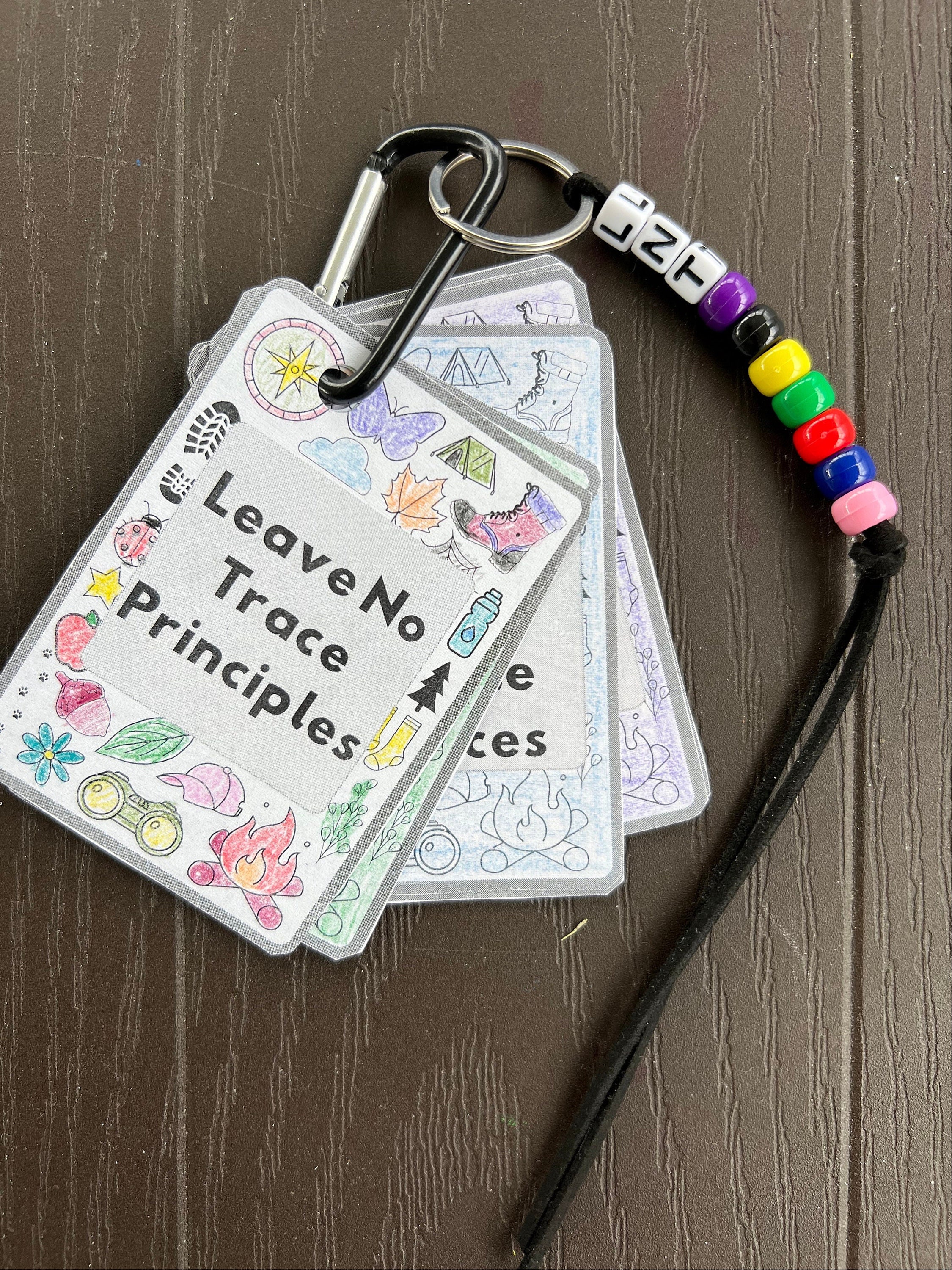 Leave No Trace Notecard Bundle - Girl Scout Hiking Badge - Daisy ...