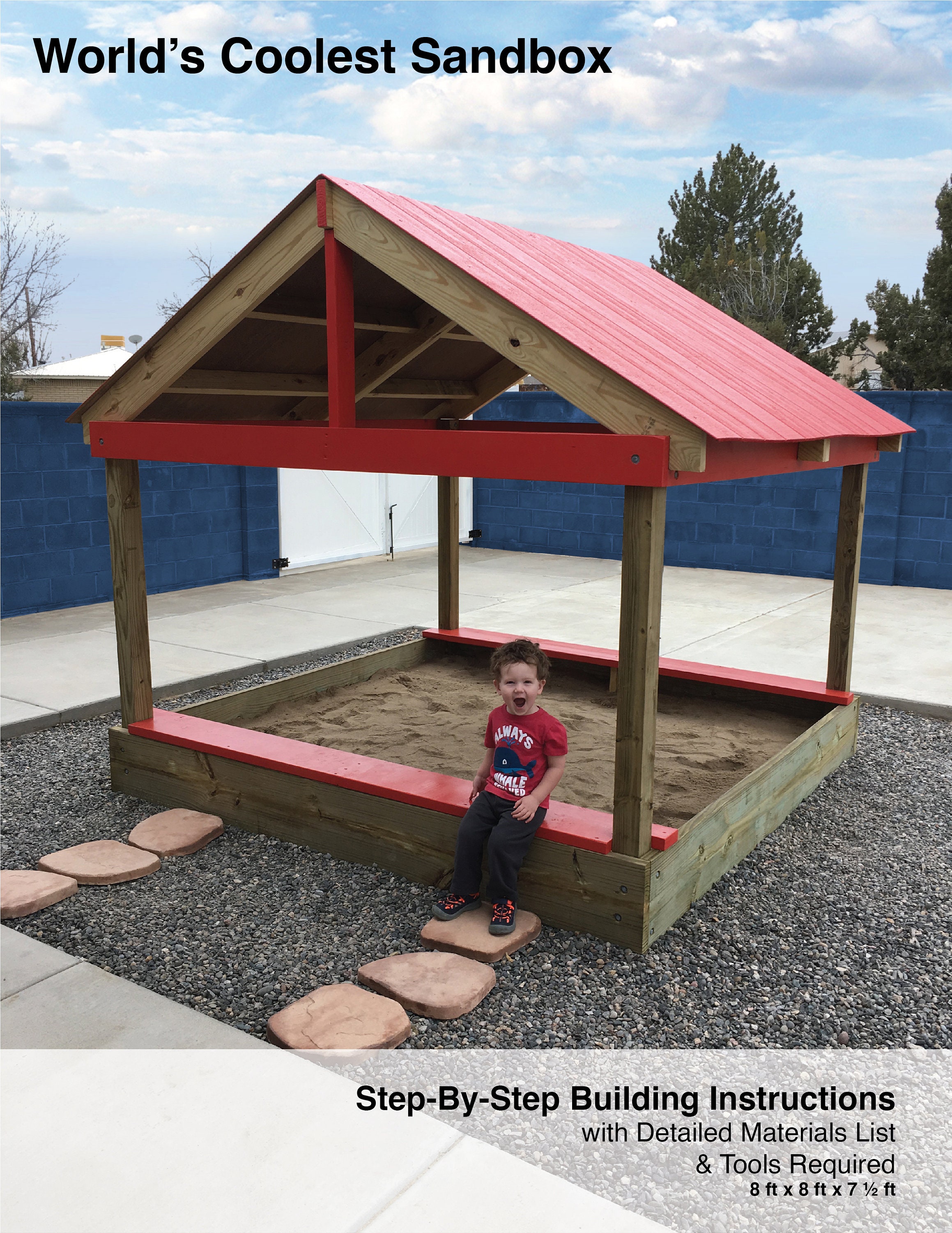 DIY Stepbystep Building Instructions in 40 Steps for Large Sandbox