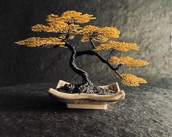 Han-Kengai • Inspirer du Bonsai Han-Kengai style, un cadeau parfait pour les fêtes - Sculpture fait main