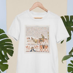 Champollion Egyptian Art T-Shirt: Hieroglyphics Print Tee