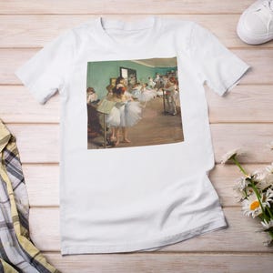Edgar Degas Ballet Art T-Shirt: The Dance Class Painting