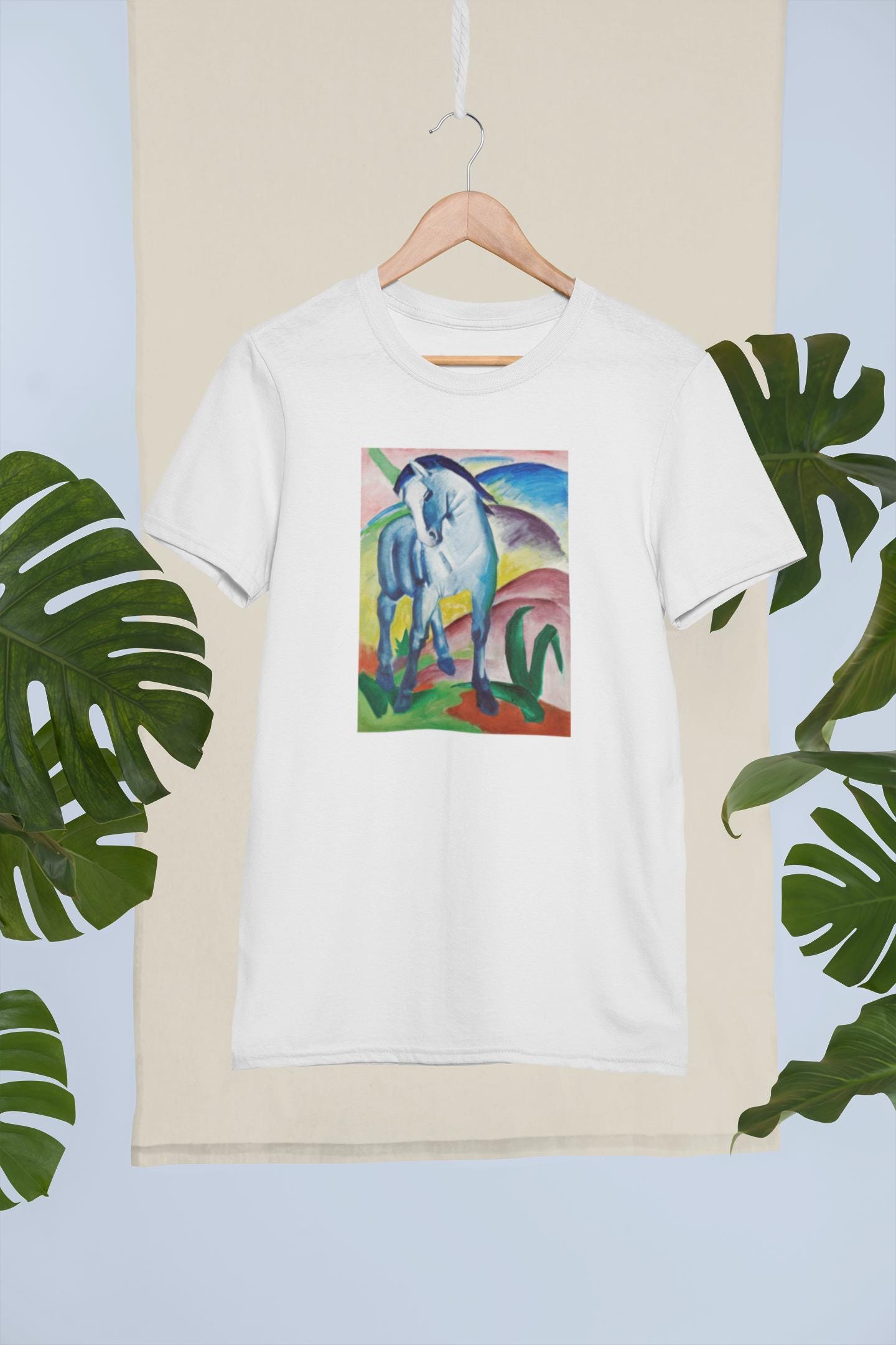 Franz Marc Blue Horse T-Shirt: Expressionist Animal Art Tee