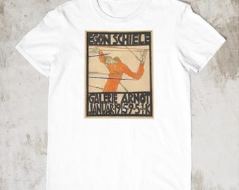 Egon Schiele Exhibition Poster T-Shirt: Expressionist Art Tee
