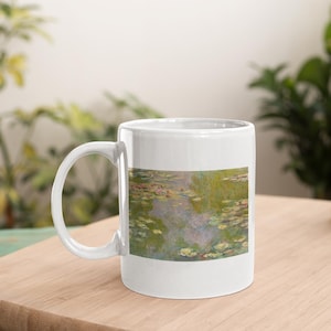 Monet Water Lilies Ceramic Mug | Impressionist Floral Coffee Mug | Gift for Art & Nature Lovers
