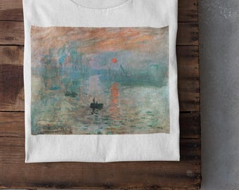 Monet Impression Sunrise T-Shirt: Vintage Impressionist Art Print