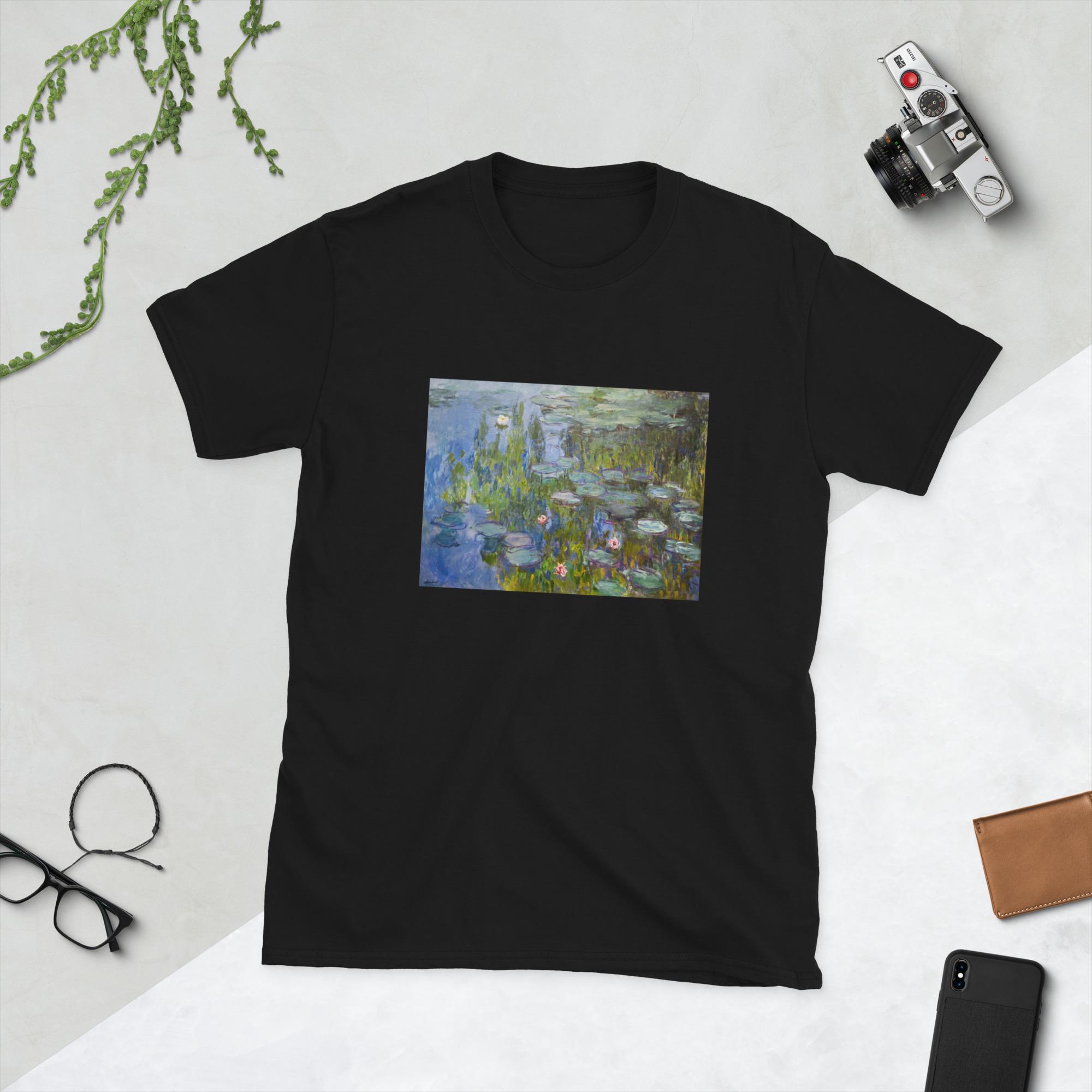 モネの睡蓮Tシャツ：ヴィンテージ風印象派アートTシャツ - Etsy 日本
