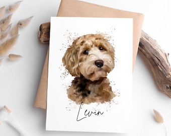 Retrato de mascota | Pintura de mascota | Retrato de perro personalizado | Pintura de mascota en acuarela | Pintura de perro | Regalo de recuerdo para mascotas