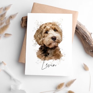 Pet portrait | Pet Painting | Custom Dog Portrait | Watercolor Pet Painting | Dog painting | Pet memorial gift