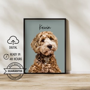 Animal portrait from photo | Dog portrait | Animal portrait from photo | Cat portrait | Pet Portrait | Pet Memorial Digital Portrait
