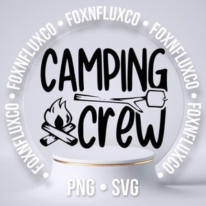 Tripulação de acampamento SVG PNG download digital