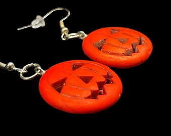 Jack o(ff)' Lantern Fish Hook Earrings