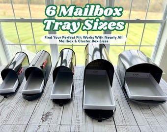 Mailbox Tray Insert for Easy Mail Retrieval — EZ Mail Tray™ Organizer | Fits Most Mailboxes & Cluster Boxes | Weather-Resistant Insert